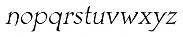 Astaire Pro Italic Font LOWERCASE