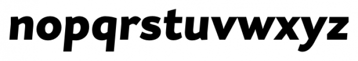 Asterisk Sans Pro Black Italic Font LOWERCASE