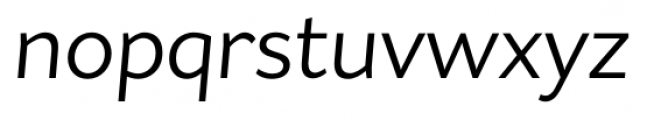 Asterisk Sans Pro Italic Font LOWERCASE