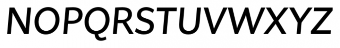 Asterisk Sans Pro Semi Bold Italic Font UPPERCASE