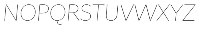 Asterisk Sans Pro Ultra Light Italic Font UPPERCASE