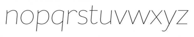 Asterisk Sans Pro Ultra Light Italic Font LOWERCASE