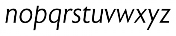 Astoria Light Italic Font LOWERCASE