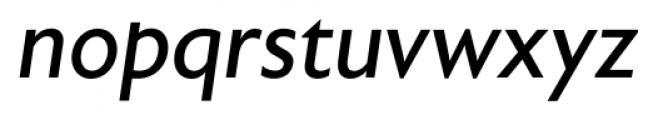 Astoria Sans Italic Font LOWERCASE