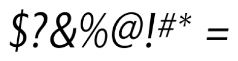 Astoria Sans Light Italic Font OTHER CHARS