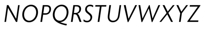 Astoria Sans Light Italic Font UPPERCASE