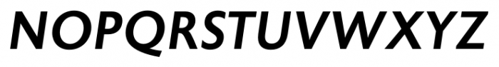 Astoria Sans Medium Italic Font UPPERCASE