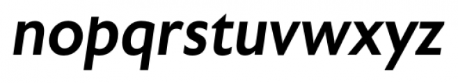 Astoria Sans Medium Italic Font LOWERCASE