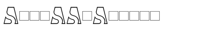 AS SAHA AS-SAHA Extra Light Font UPPERCASE