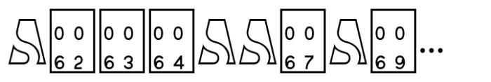 As SAHA Bold Font LOWERCASE