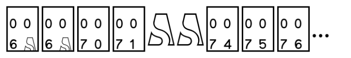 As SAHA Bold Font LOWERCASE