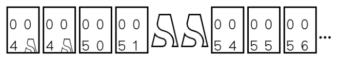 As SAHA Light Font UPPERCASE