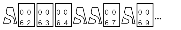 As SAHA Regular Font LOWERCASE