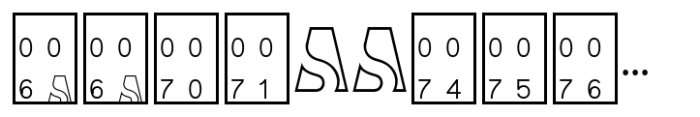 As SAHA Regular Font LOWERCASE