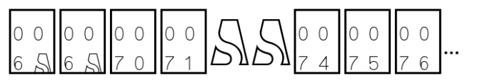 As SAHA Thin Font LOWERCASE