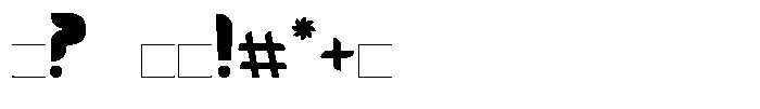 As WCA26 Font OTHER CHARS