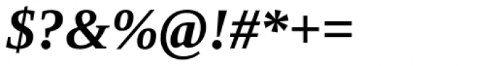 Ascender Serif Bold Italic Font OTHER CHARS