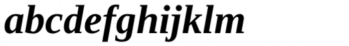 Ascender Serif Bold Italic Font LOWERCASE