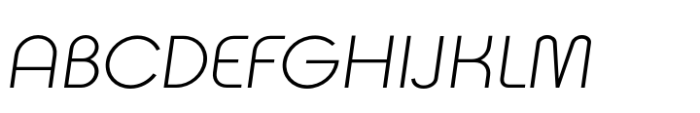 Ascent Pro Light Italic Font UPPERCASE
