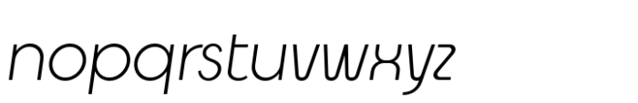 Ascent Pro Light Italic Font LOWERCASE