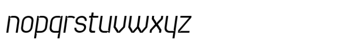 Ascetica Light Oblique Font LOWERCASE