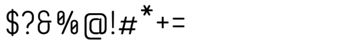 Ascetica Rounded Light Font OTHER CHARS