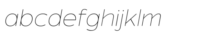 Asen Pro Thin Italic FONT