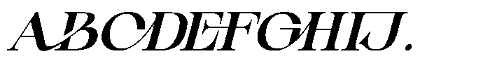 Aseno Modern Italic Font UPPERCASE
