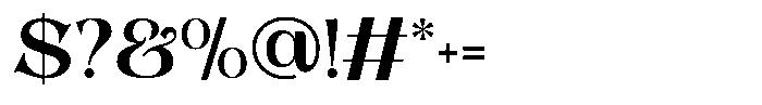 Aseno Modern Regular Font OTHER CHARS
