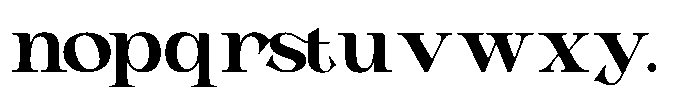 Aseno Modern Regular Font LOWERCASE