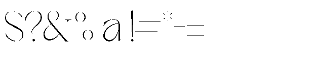 Asentro Extra Light Font OTHER CHARS