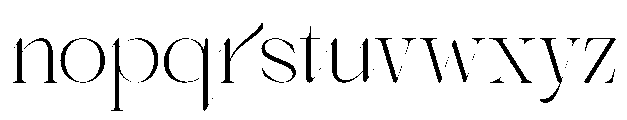 Asentro Light Font LOWERCASE