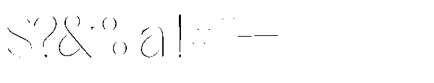 Asentro Thin Font OTHER CHARS