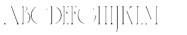 Asentro Thin Font UPPERCASE
