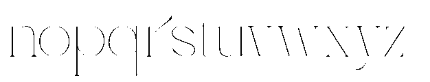 Asentro Thin Font LOWERCASE