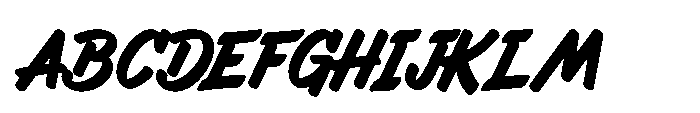 Asfalta Bold Italic Font UPPERCASE