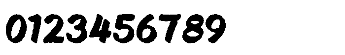 Asfalta Bold Rough Font OTHER CHARS