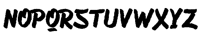 Asfalta Bold Rough Font UPPERCASE