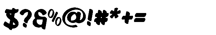 Asfalta Bold Font OTHER CHARS