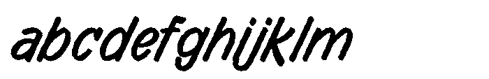 Asfalta Italic Rough FONT