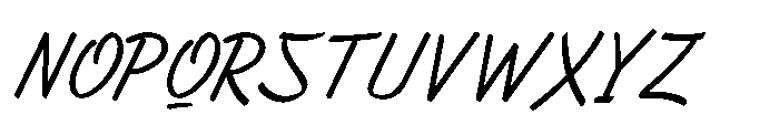 Asfalta Light Italic Font UPPERCASE
