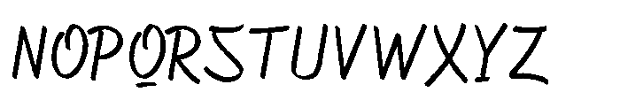 Asfalta Light Rough Font UPPERCASE