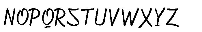 Asfalta Light Font UPPERCASE
