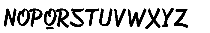 Asfalta Regular Font UPPERCASE