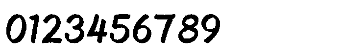 Asfalta Rough Font OTHER CHARS