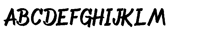 Asfalta Rough Font UPPERCASE