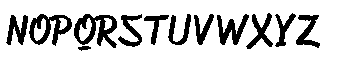Asfalta Rough Font UPPERCASE