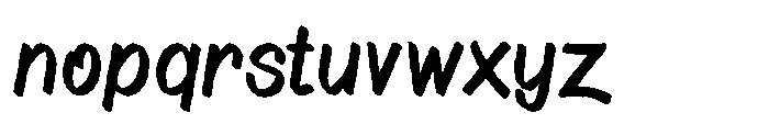 Asfalta Rough Font LOWERCASE