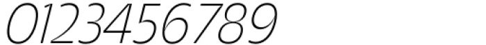 Asgard Extralight Italic Font OTHER CHARS