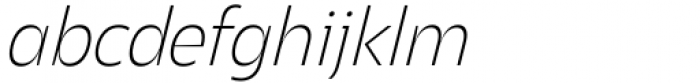Asgard Extralight Italic Font LOWERCASE